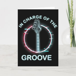 Cartão Música de Guitarra B Legal Tocador de B 