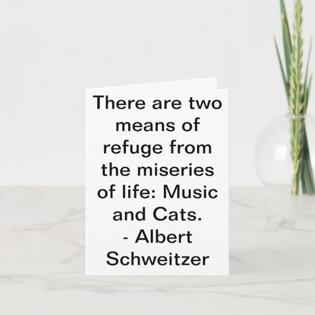 Cartão Música e Gatos (Frente)