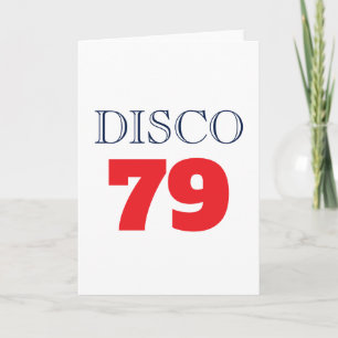 Cartão Música Entretenimento Disco 79 Pop Art Retro
