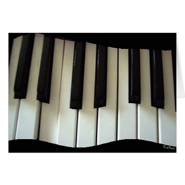 Cartão Música para o coração (Frente Horizontal)