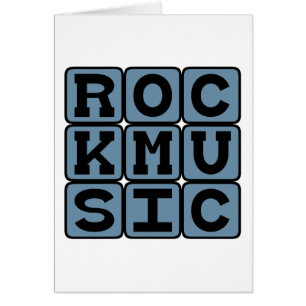 Cartão Música Rock, Gênero Musical