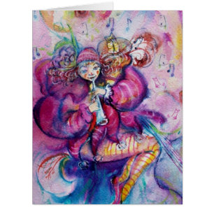 Cartão MUSICAL CLOWN Pink Sparkles