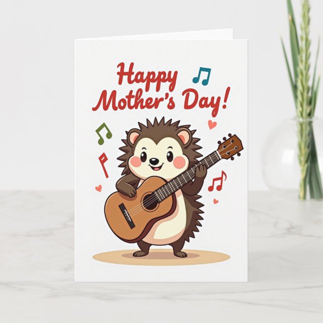 Cartão Musical Mothers Day Critter Card (Frente)