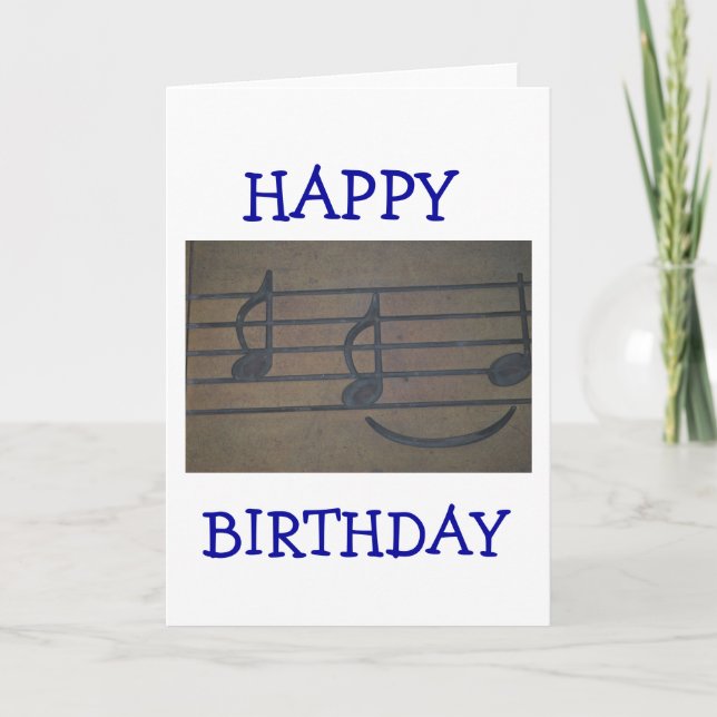 Cartão musical notes (Frente)