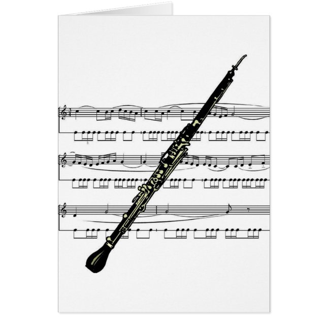 Cartão musical Oboe 01 B (Frente)