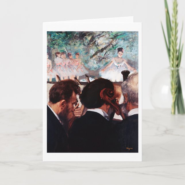 Cartão Músicos de orquestra, Edgar Degas (Frente)