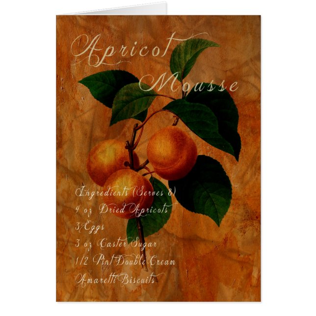 Cartão Musse do abricó (Frente)