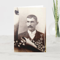 Mustache Tintype