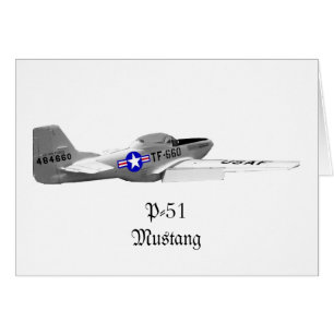 Cartão Mustang, P-51Mustang