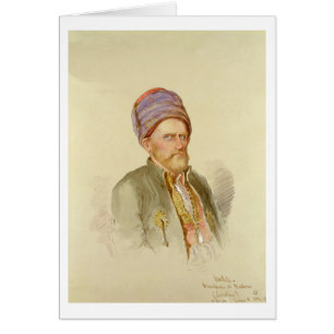 Cartão Mustapha - muçulmano de Batum, c.1852