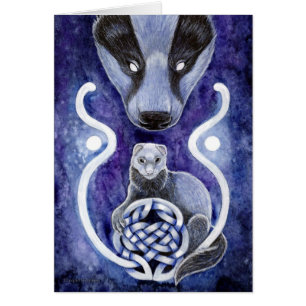 Cartão Mustelidae