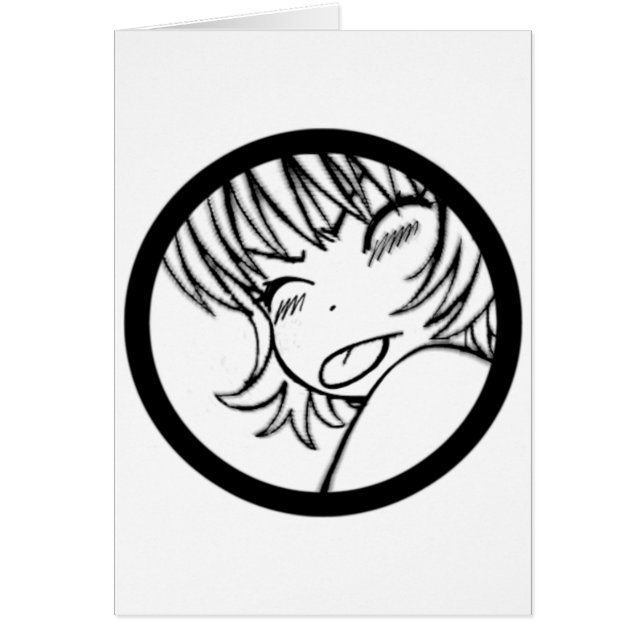 Cartão muuhh - anime bonito (Frente)