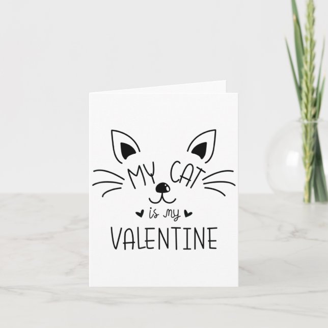 Cartão My Cats Are My Valentine Cat Valentines Day 1  (Frente)