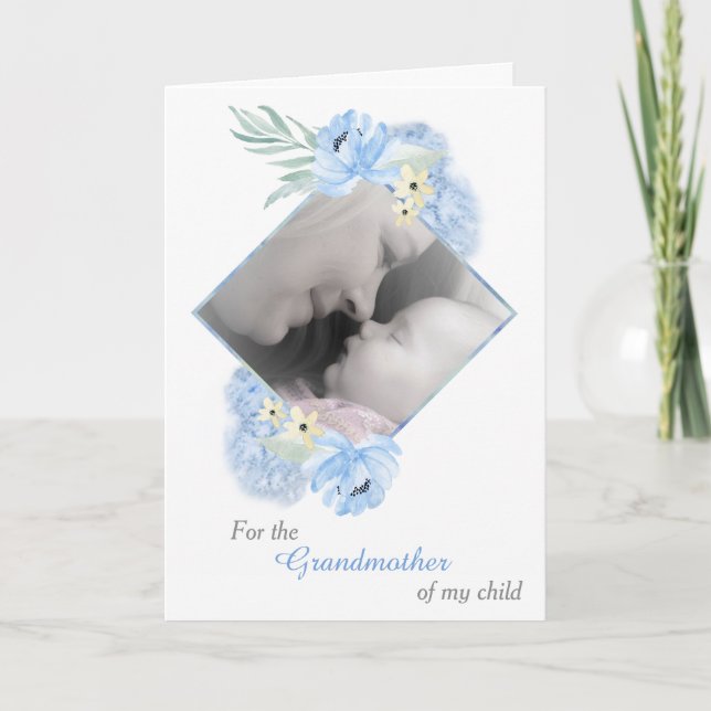 Cartão My Child's Grandmother Photo Template Mother's Day (Frente)