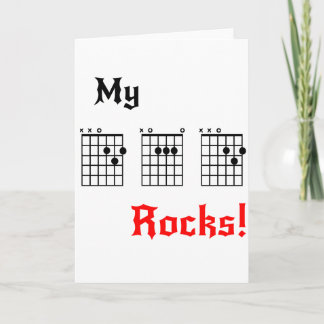 Cartão My DAD Rocks - Birthday, Father's Day, etc. Card