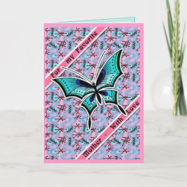 Cartão My Favorite Mother (Personalized)