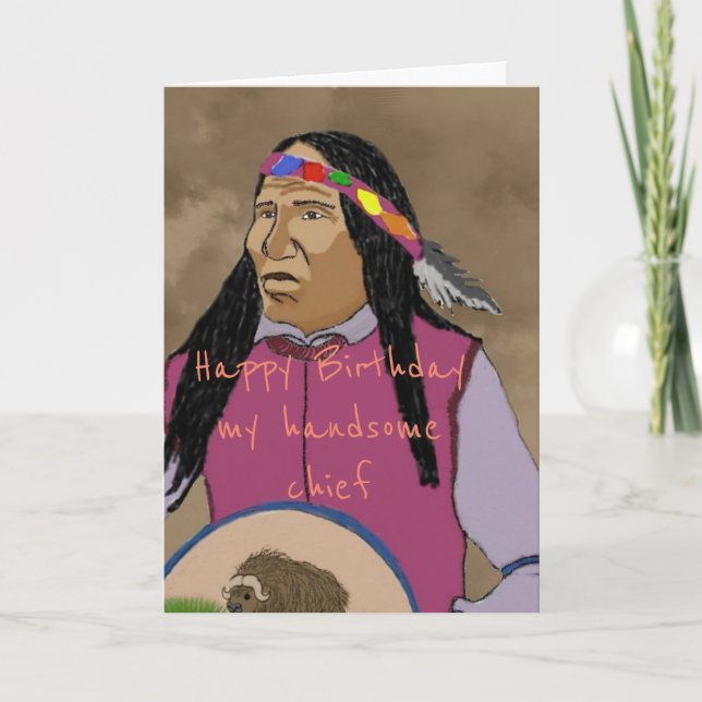 Cartão My handsome chief (Frente)