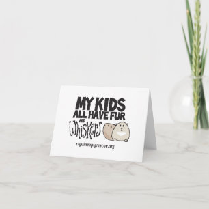 Cartão My Kids All Have Fur and Whiskers Notecard