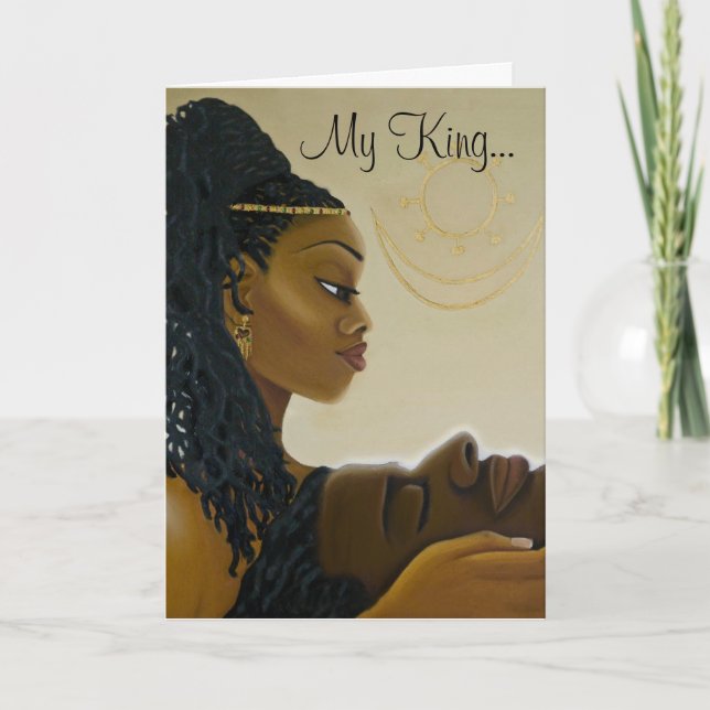 Cartão 'My King' Greeting Card with poem (Frente)
