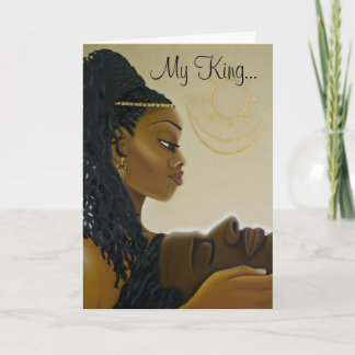 Cartão 'My King' Greeting Card with poem