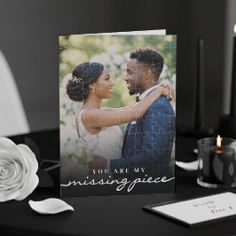 Cartão My Missing Piece Photo Jigsaw Puzzle Romantic