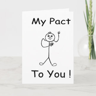 Cartão My Pact To You! Friends Forever Greeting Card