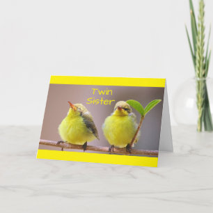 CARTÃO MY TWIN, MY SISTER, MY BEST FRIEND-BIRTHDAY CARD