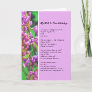 Cartão My Wish For Your Birthday...