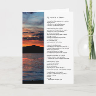 Cartão My Wishes For Us, Forever...Anniversary