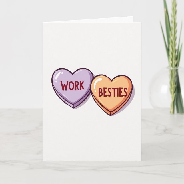 Cartão My Work Bestie Is The Best Card (Frente)