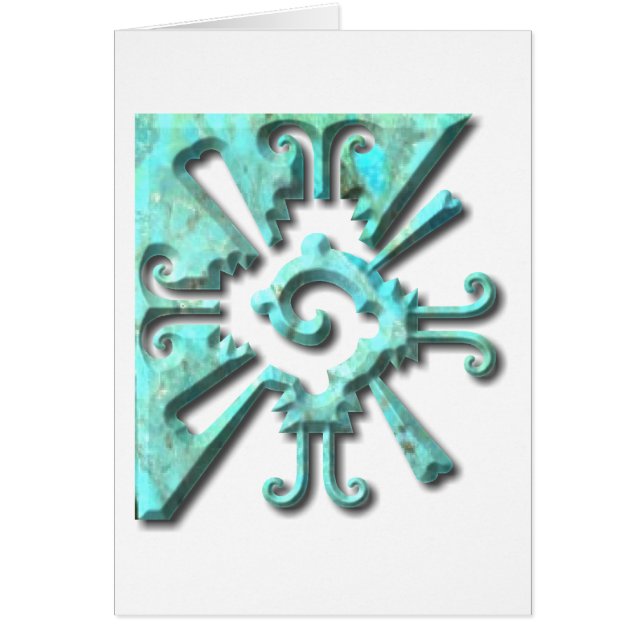 Cartão Myan Hunab Ku - Turquesa (Frente)