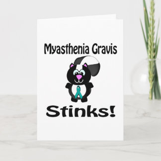 Cartão Myasthenia Gravis Stinks Skunk Awareness Design