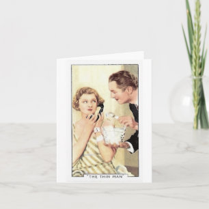 Cartão Myrna Loy Thin Man