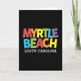 Cartão Myrtle Beach Carolina do Sul Meninos Meninas Crian