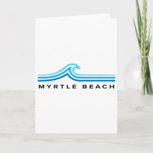 Cartão Myrtle Beach Carolina do Sul Ondas Homens Mulheres