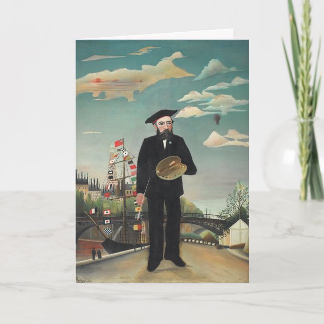 Cartão Myself: Portrait – Landscape, Henri Rousseau 1890 (Frente)