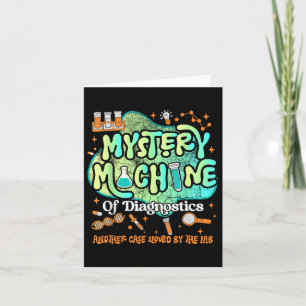 Cartão Mystery Machine Of Diagnostics Lab Semana 2025 Med