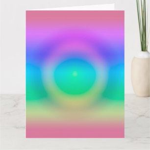 Cartão Mystic Rainbow Eye Ombre