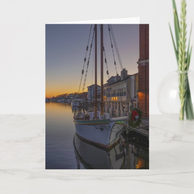 Cartão Mystic River, Connecticut Folheed Greeting Card (Frente)