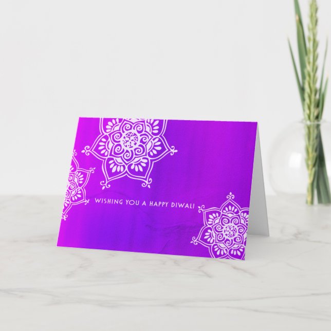 Cartão Mystical Diwali Greetings (Frente)