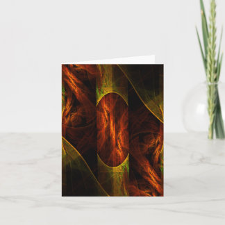 Cartão Mystique Jungle Abstract Art Note Card