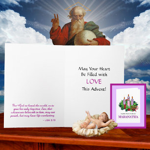 Cartão nº 4 de 4 para Advent (quarta semana)