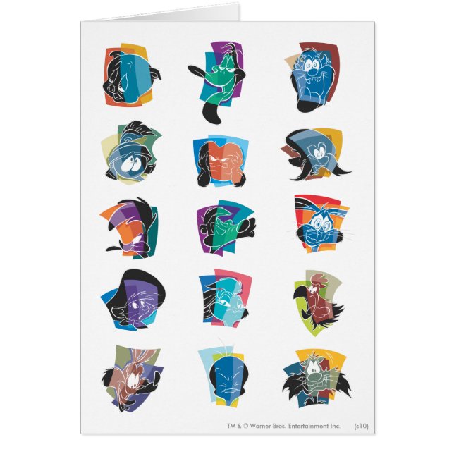 Cartão Nº 5, ROTAÇÃO DE Fotografias LOONEY TUNES™ (Frente)