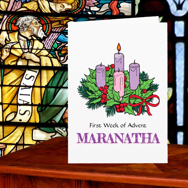 Cartão n.º 1 de 4 para Advent (Primeira Semana: ES (Criador carregado)