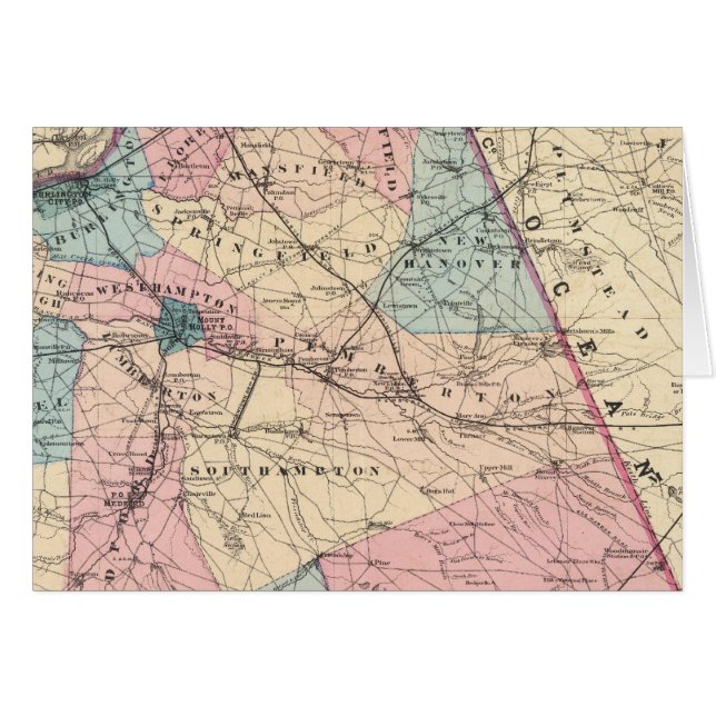 Cartão N Burlington County, NJ (Frente Horizontal)