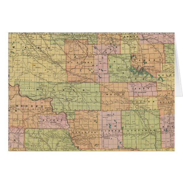 Cartão N Dakota (Frente Horizontal)