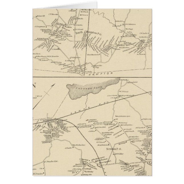 Cartão N Hampton, Newton (Frente)