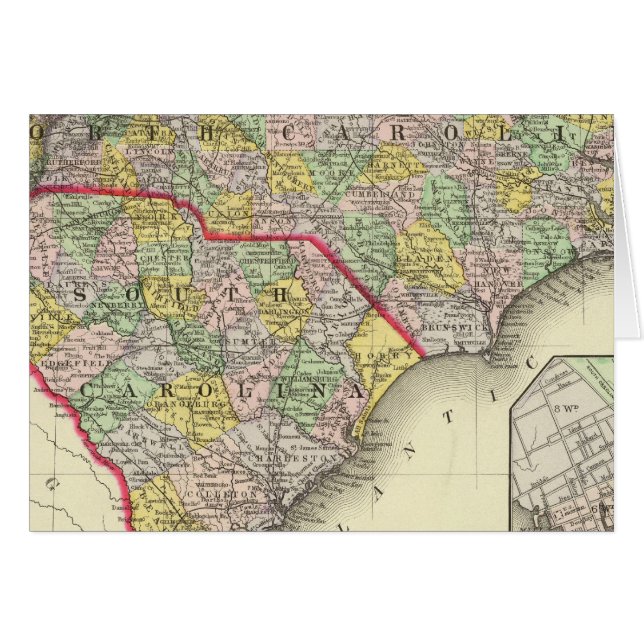 Cartão N & S Carolina (Frente Horizontal)
