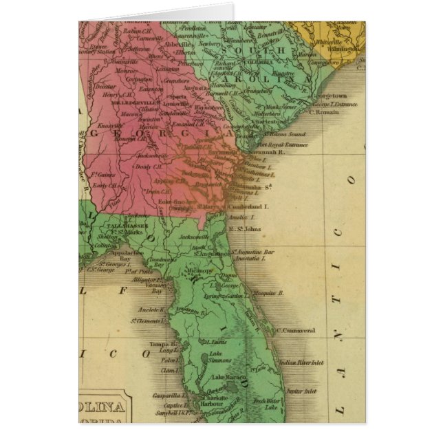 Cartão N & S Carolina 3 (Frente)