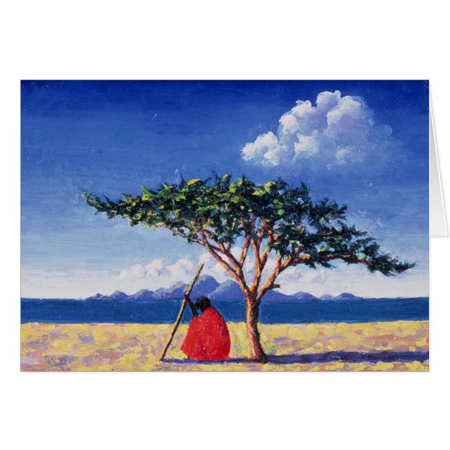 Cartão Na árvore Acacia 1991 (Frente Horizontal)